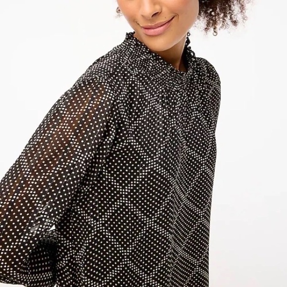 J. Crew Ruffle Tiered Mini Dress Black - Picture 7 of 7